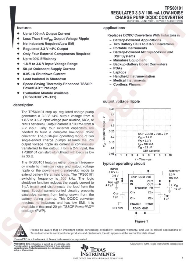 TPS60101PWP