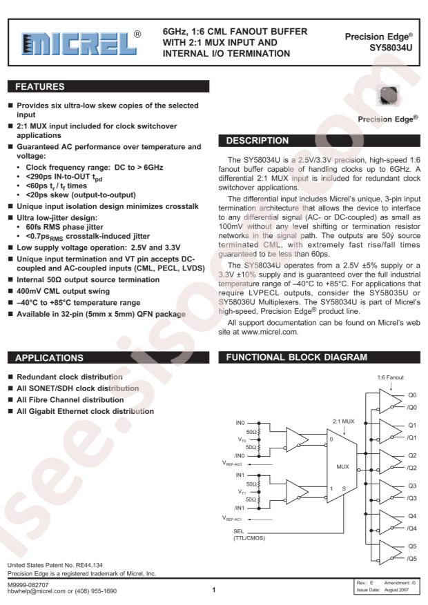 SY58034UMG-TR