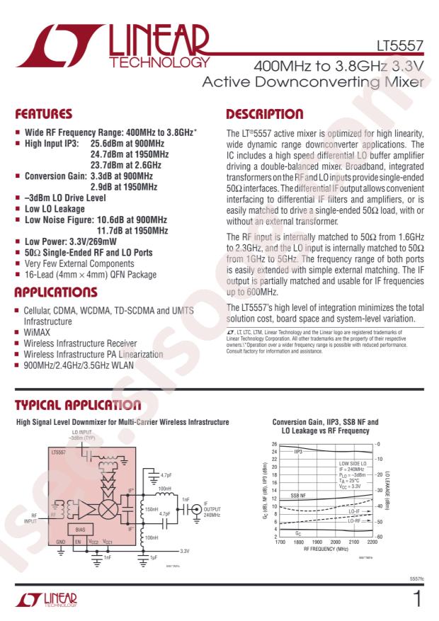 LT5557EUF#PBF