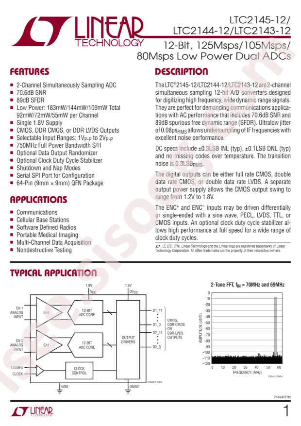 LTC2144IUP-12#TRPBF