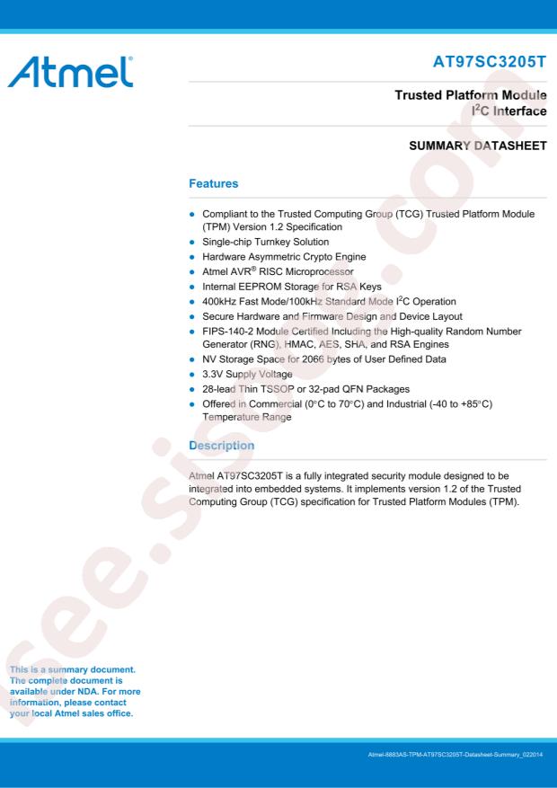 AT97SC3205T-U3A1C-10