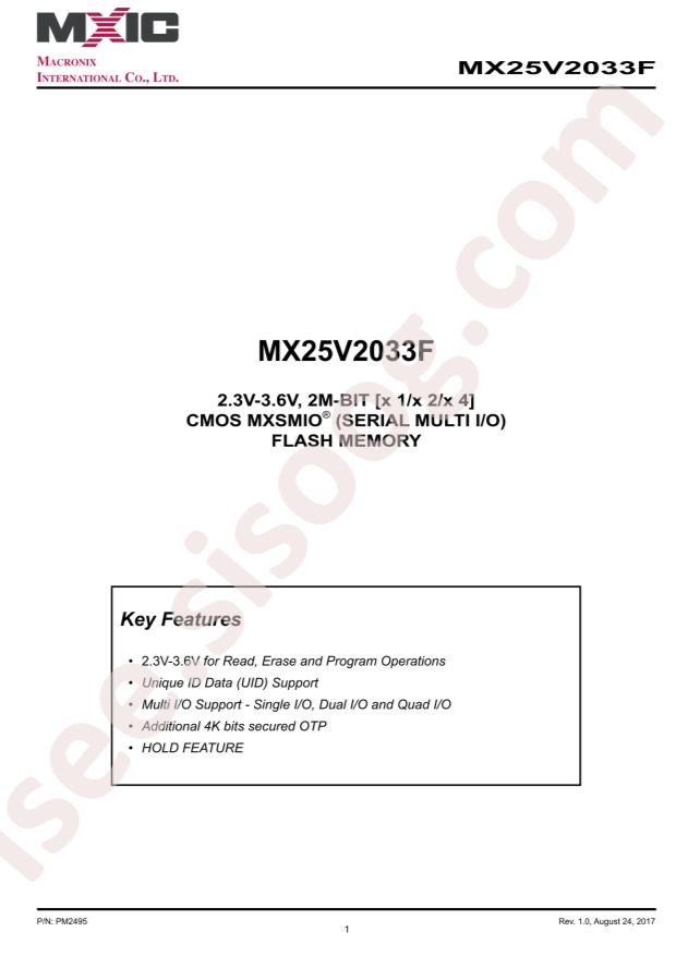 MX25V2033FM1I