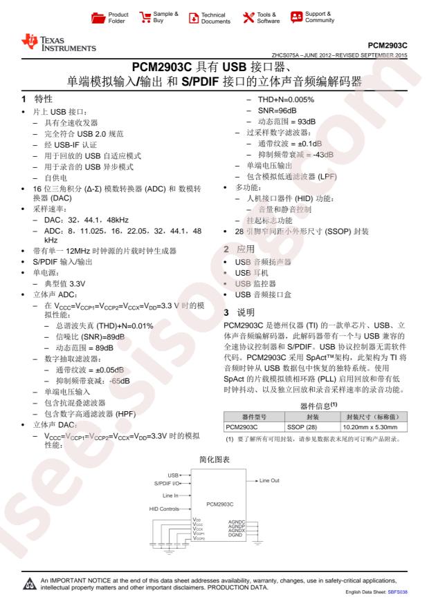 PCM2903CDB