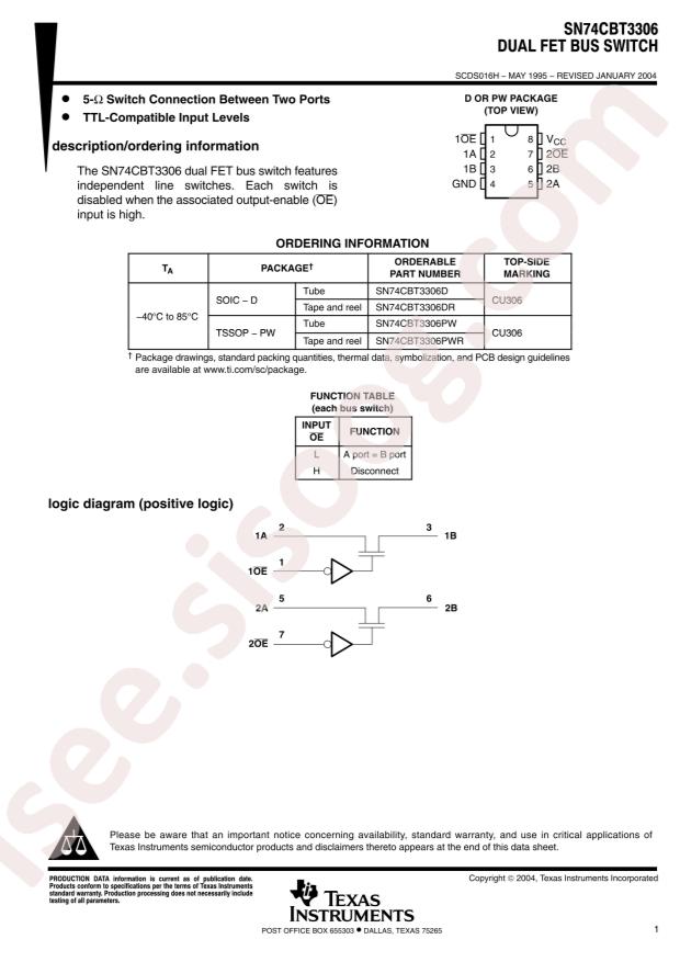 SN74CBT3306DR