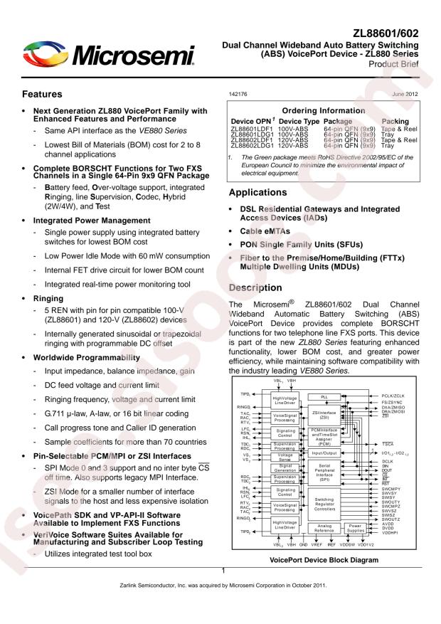 ZL88601LDG1