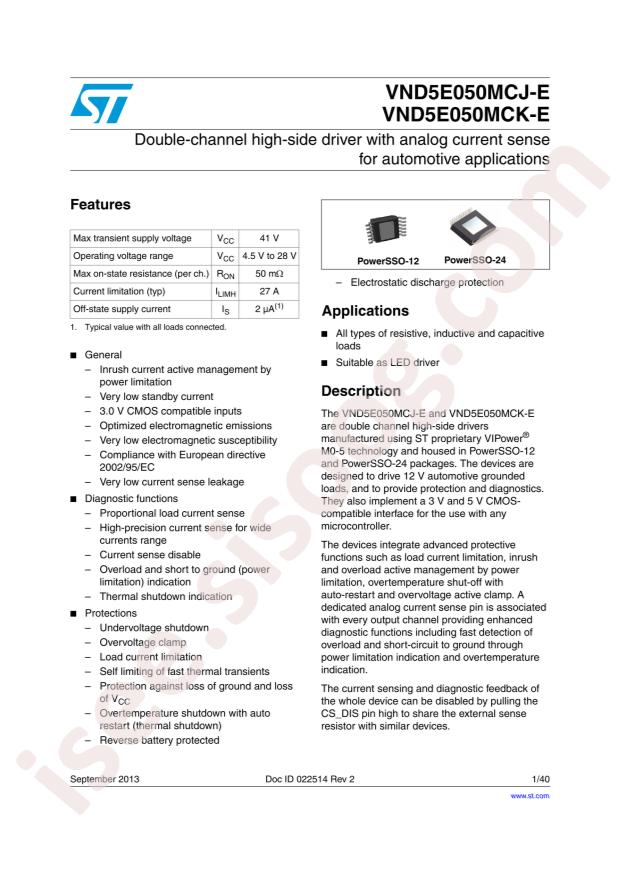 VND5E050MCJTR-E