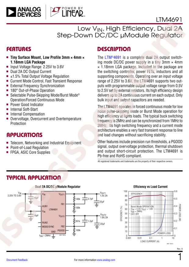 LTM4691IV#PBF