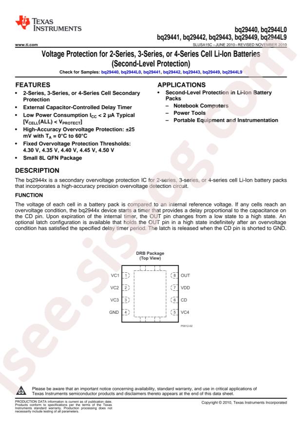 BQ29443DRBR