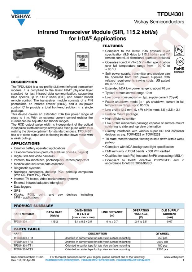 TFDU4301-TR1