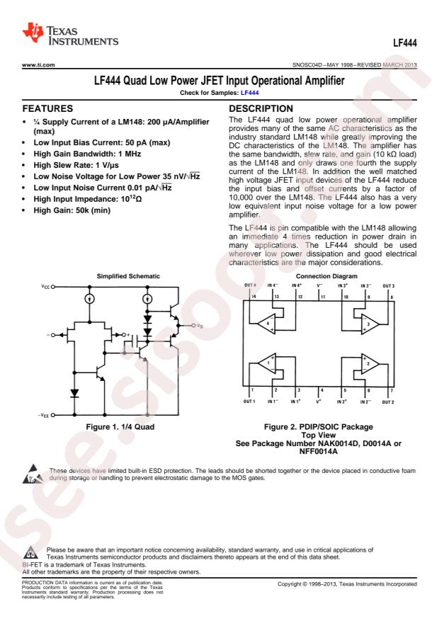 LF444CMX/NOPB