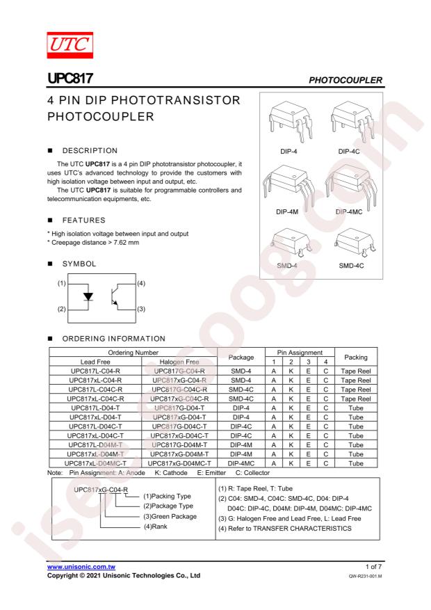 UPC817XG-D04-T