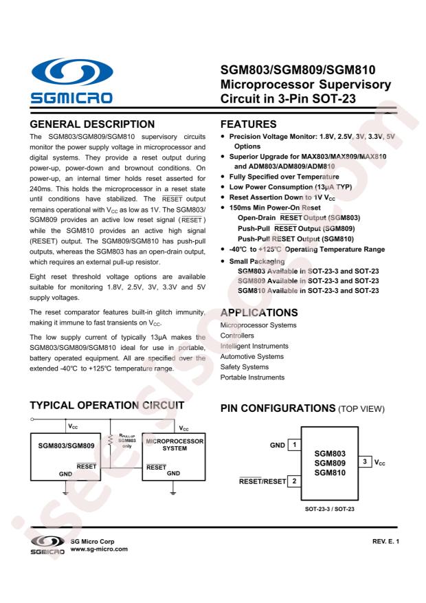 SGM809-RXN3L/TR