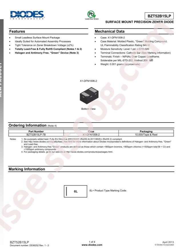 BZT52B15LP-7B