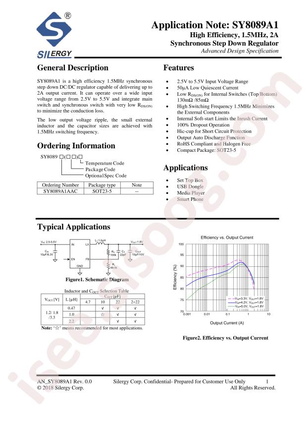 Silergy SY8089A1AAC