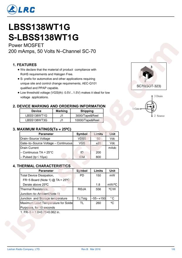 LBSS138WT1G