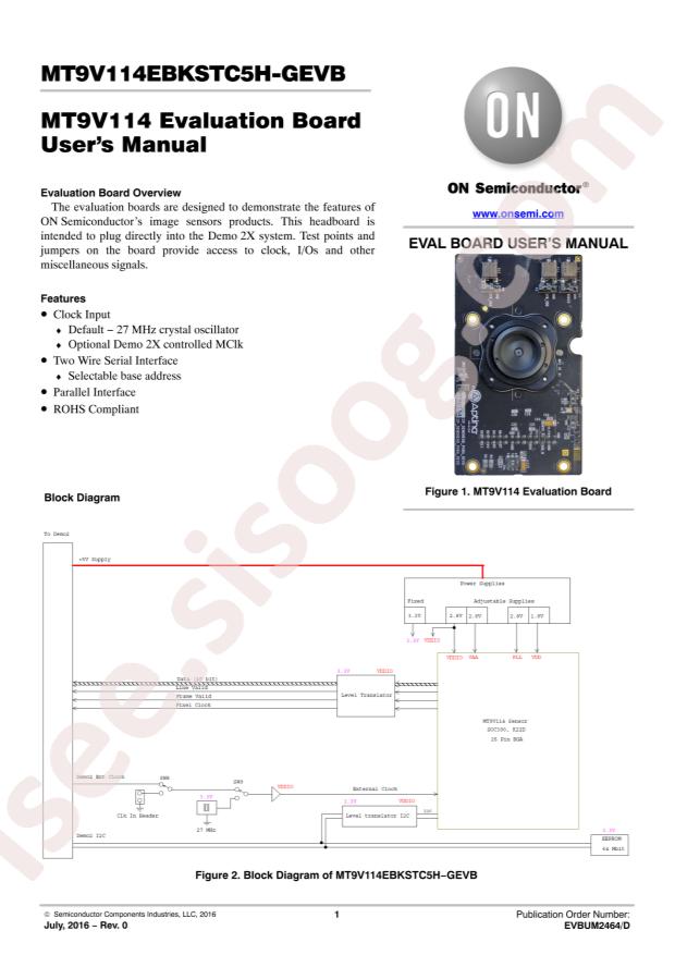 MT9V114EBKSTC5H-GEVB