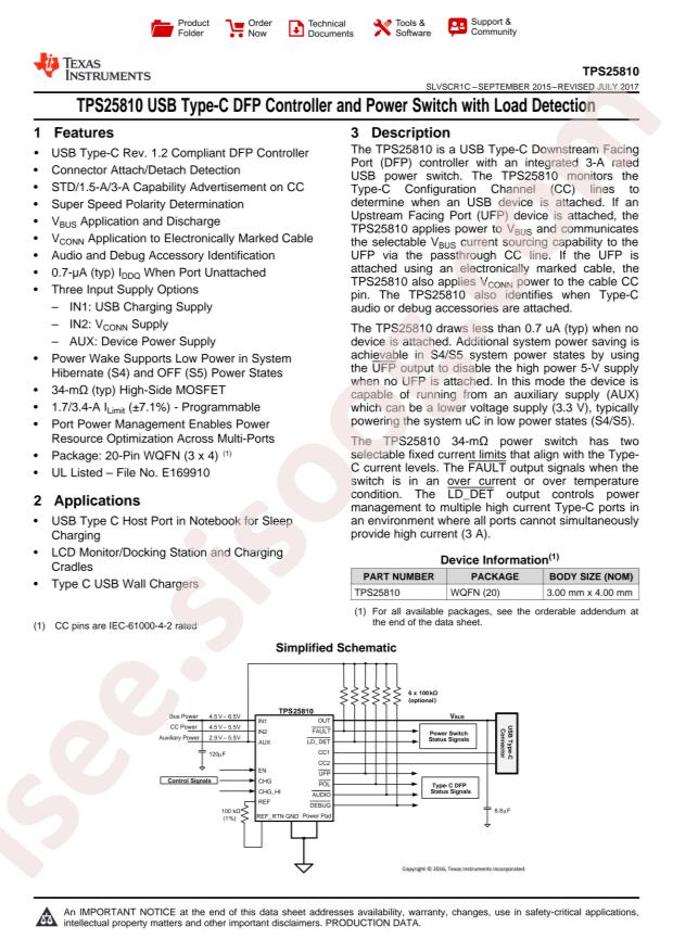 TPS25810RVCR
