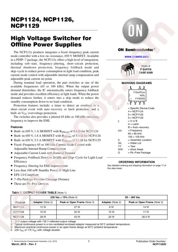 NCP1129BP65G