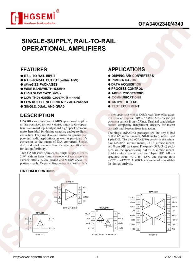 OPA340M5/TR