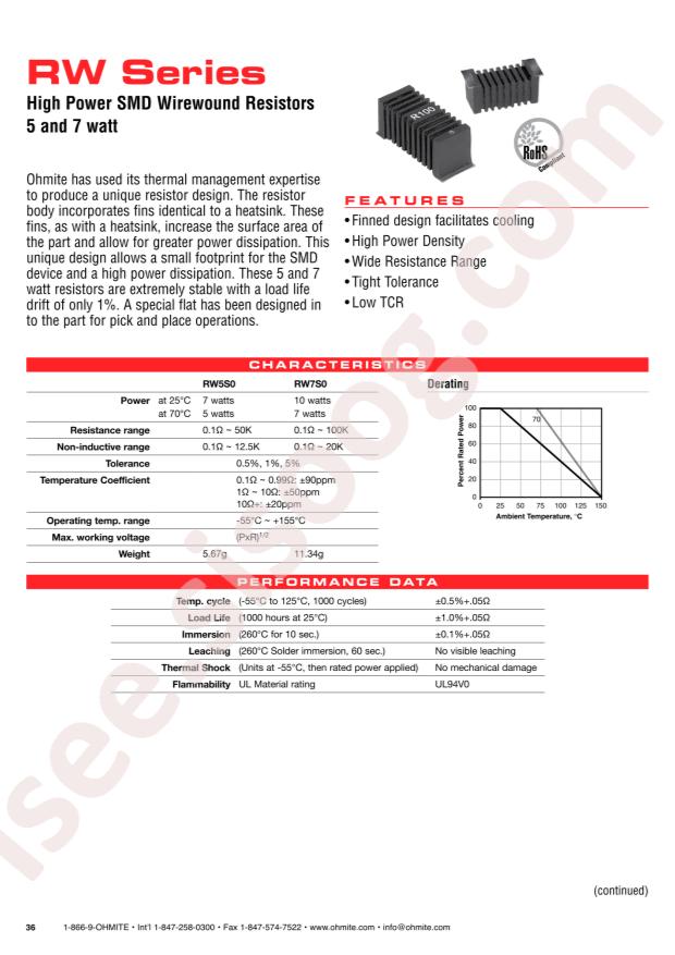 Ohmite RW5S0FA470RJET