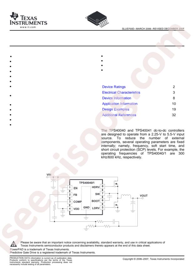 TPS40041DRBR
