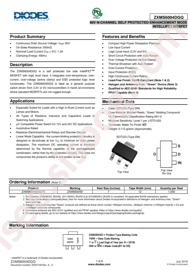 ZXMS6004DGQ-13