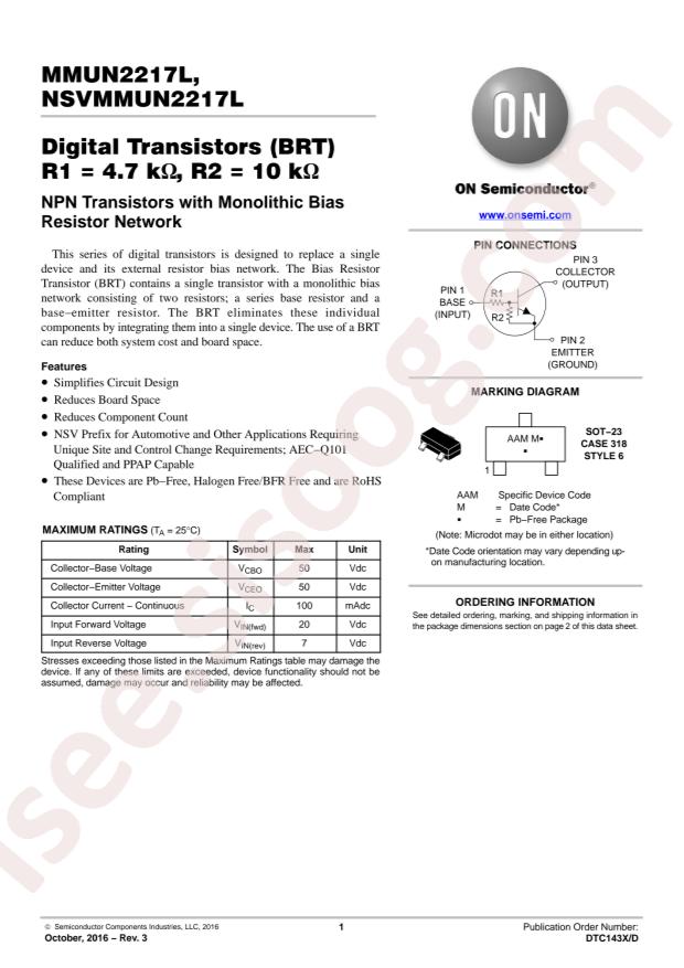 MMUN2217LT1G