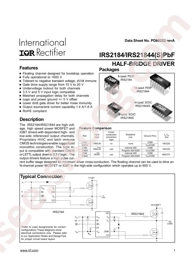 IRS2184SPBF