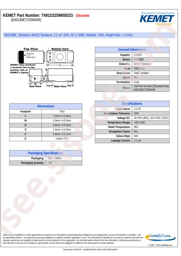 T491D225M050ZG
