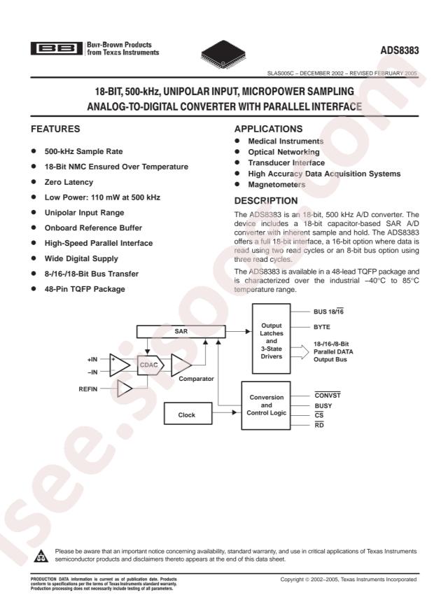 ADS8383IBPFBT