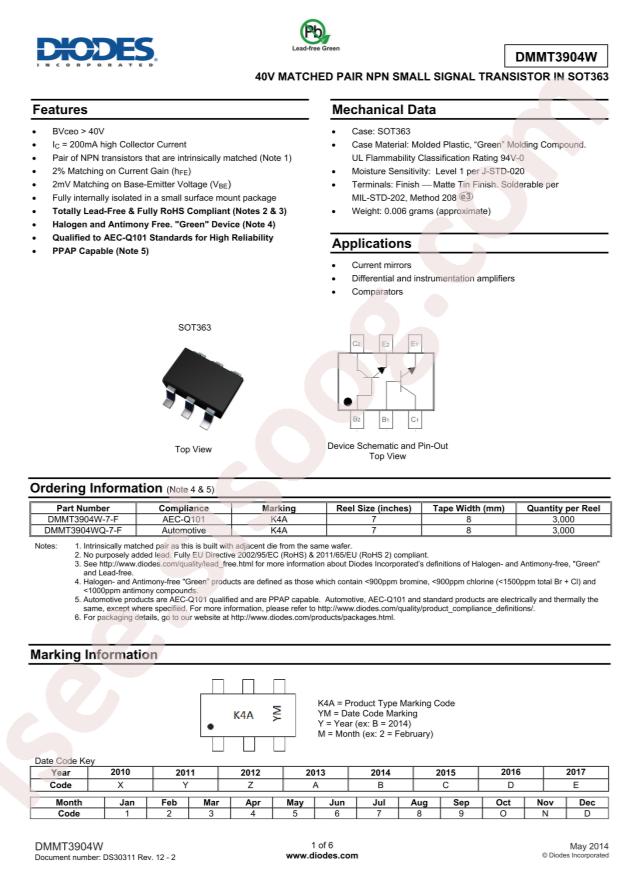 DMMT3904W-7-F