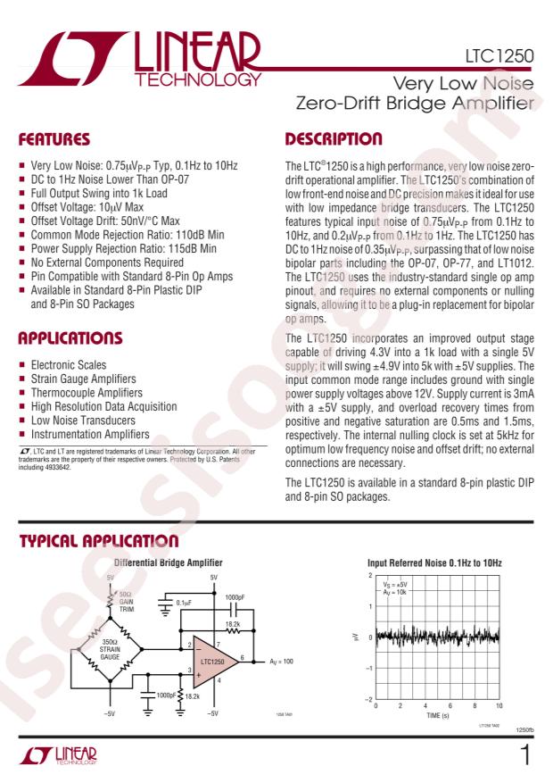 LTC1250CS8#PBF