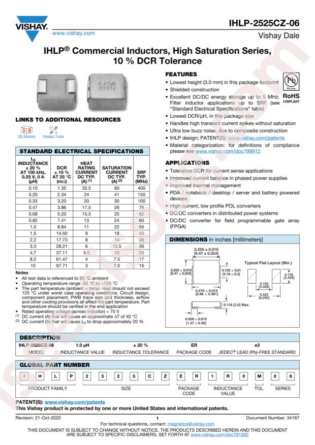 IHLP2525CZER8R2M06