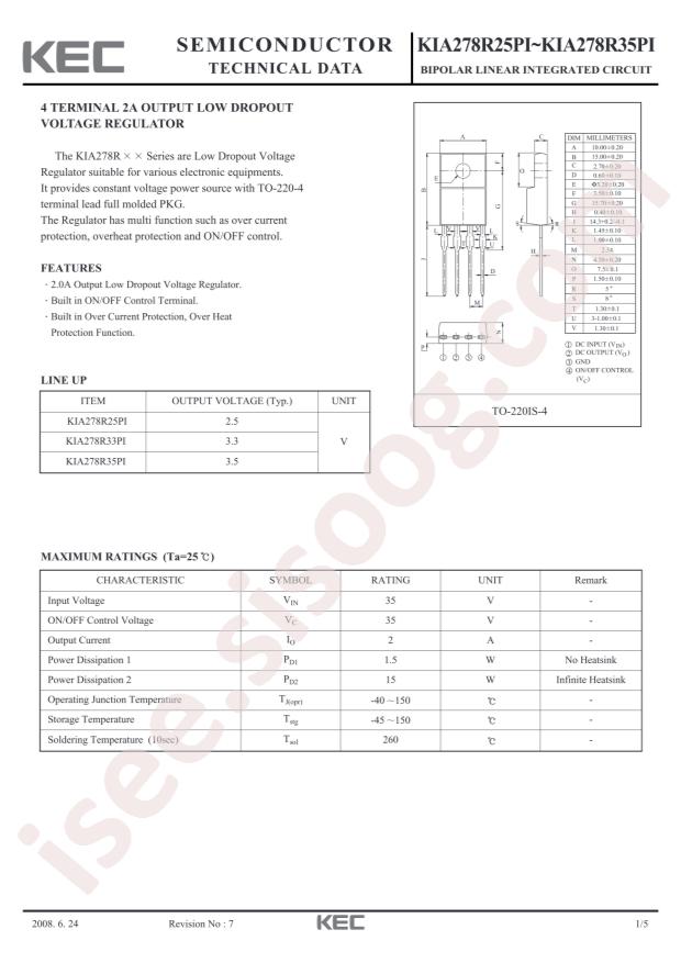 KIA278R33PI-U/P