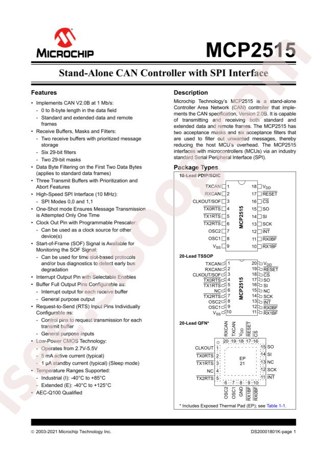 MCP2515-E/ML