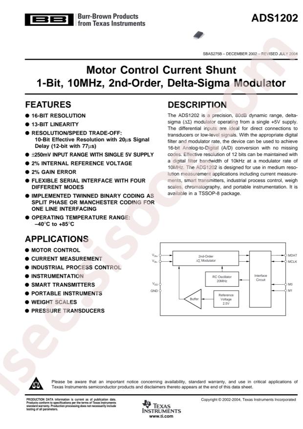 ADS1202IPWRG4