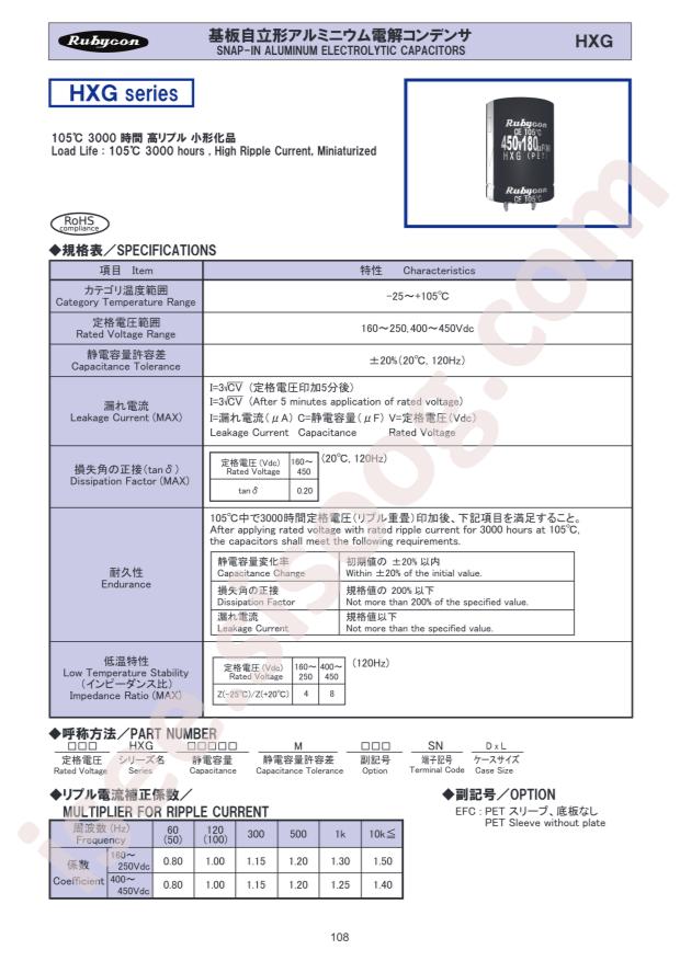 450HXG150MEFCSN30X25