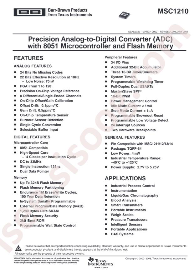 MSC1210Y5PAGR