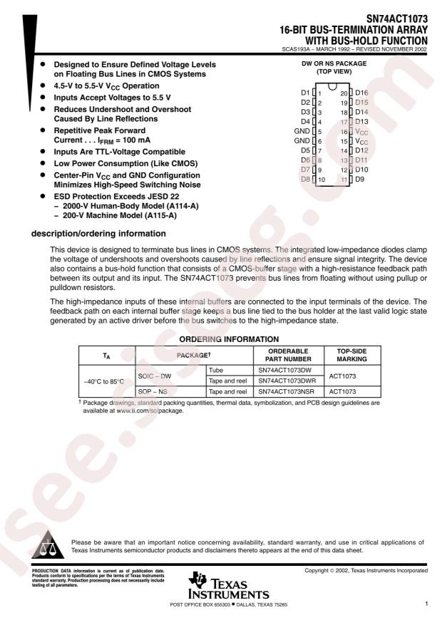 SN74ACT1073DWR