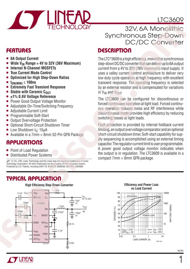 LTC3609IWKG#PBF