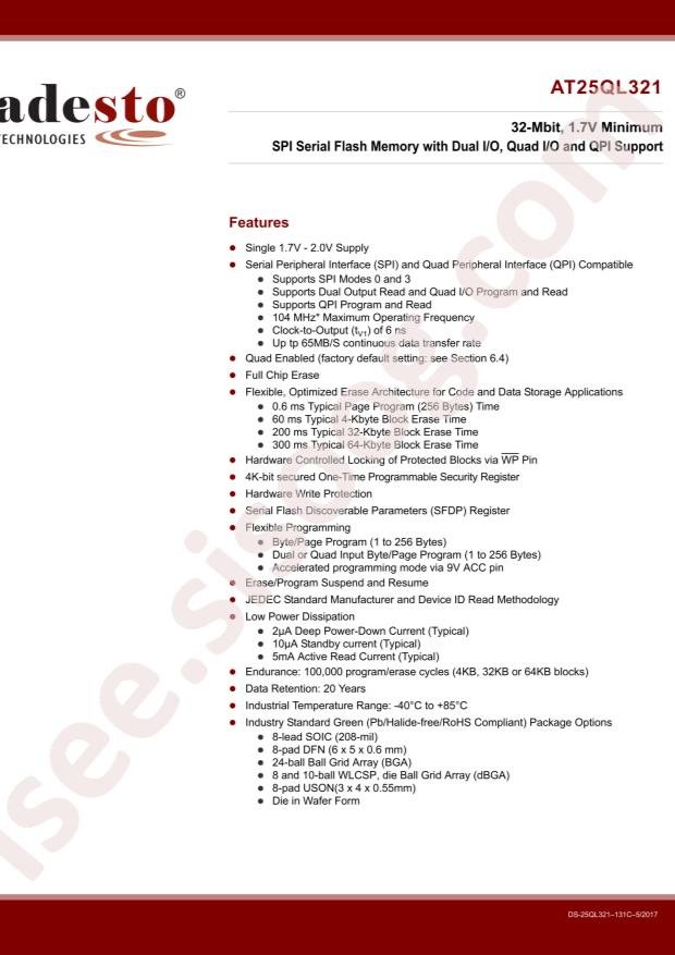 AT25QL321-SUE-T