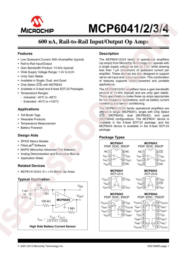 MCP6044-I/SL