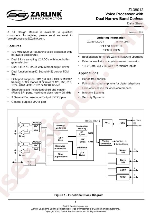 ZL38012LDF1
