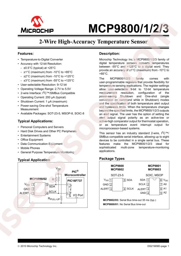 MCP9803-M/SN