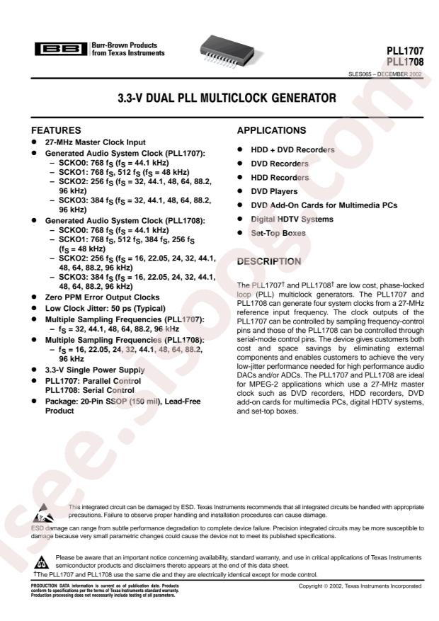 PLL1708DBQ