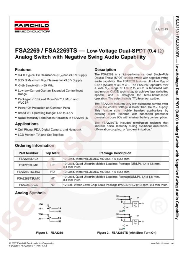 FSA2269L10X