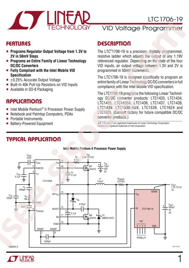 LTC1706CS8-19#PBF