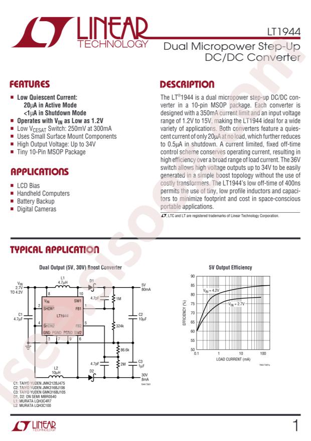 LT1944EMS#PBF
