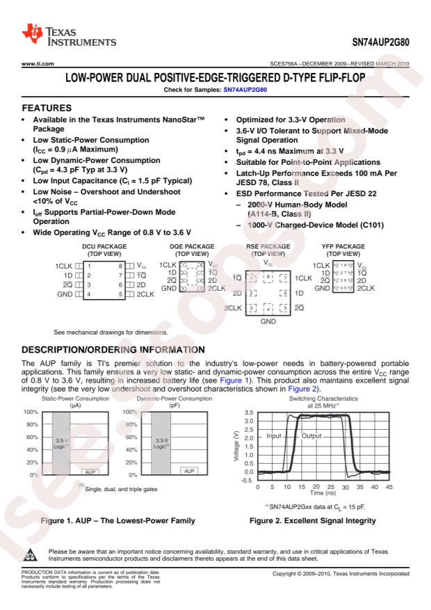 SN74AUP2G80DCUR