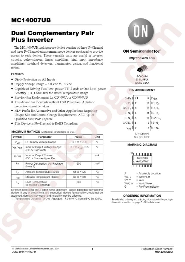 NLV14007UBDR2G